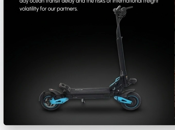 Electric scooter stocked in the LA distribution center