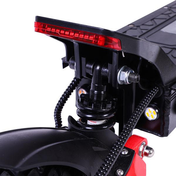 1600W Motor Electric Scooter for Adults, 48V18AH Lithium Battery, Up to 50KM/H,  Dual Disc Brakes,  11" Off Road pneumatic tires , Double Suspension