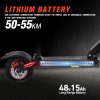 Electric Scooter Adults, 800W Motor, 48V 15AH Battery, 10" Off Road vacuum tyre,Foldable