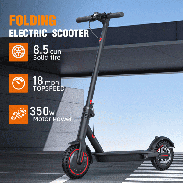 Electric Scooter Adults,350W Motor, 36V-10.4AH Battery, 8.5" Explosion-proof Tires