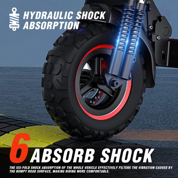 J30MAX Electric Scooter for Adults, 48V20AH Lithium Battery, Up to 55KM/H,  Dual Disc Brakes, 13" Off-Road vacuum tyre , Double Suspension