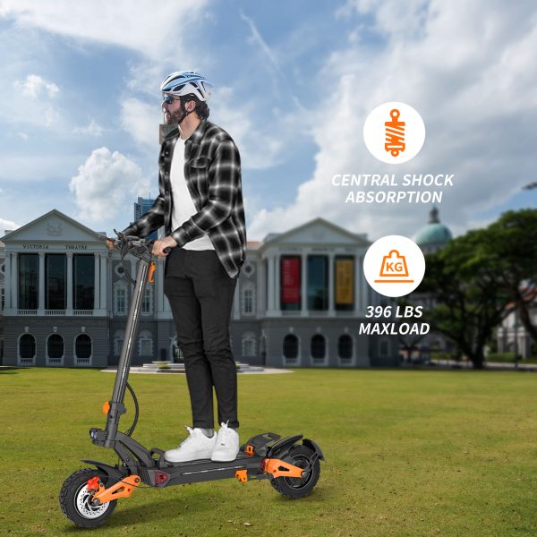 6000W Motor Electric Scooter for Adults, 60V30AH Battery, Up to 80KM/H,  Dual Disc Hydraulic Brakes,  11" Off Road pneumatic tires , Double Suspension