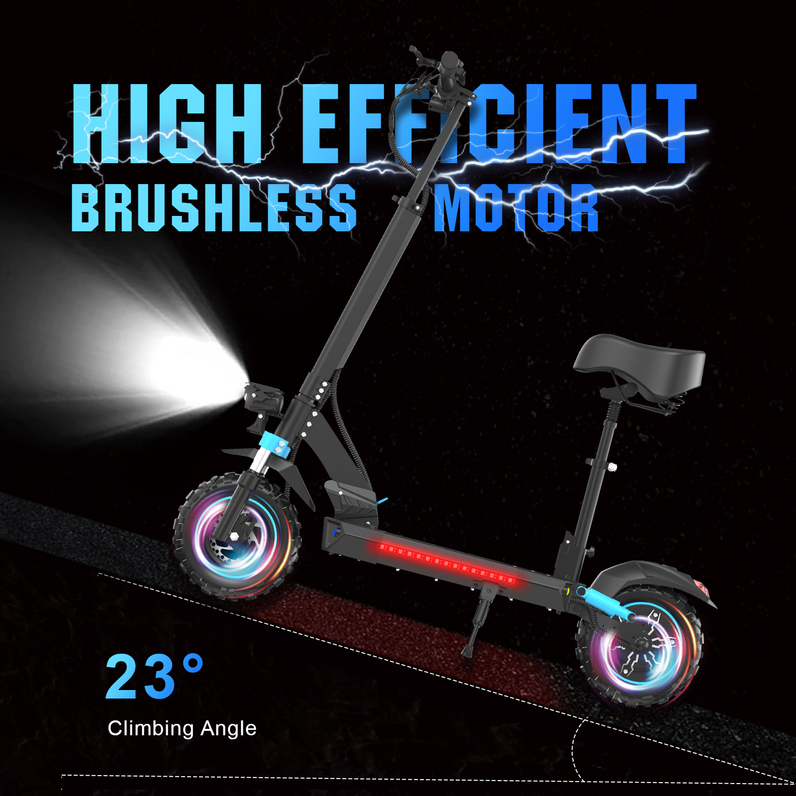 LIT-S6 Pro Aluminum alloy/Foldable 48v1200w/35N.M 48v20.8Ah 25/40/55km/h 45-60km - Image 9