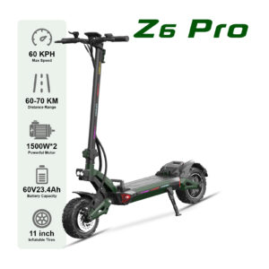 FIT-Z6 Pro Aluminum alloy/Foldable 60V1500W*2 / 38N.M 60V23AH 25/45/60km/h 60-70km